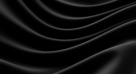 Fototapeta premium black backgrounds wave fabric texture black background