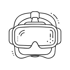 vr headset icon, vr headset vector illustration-simple illustration of vr headset, perfect for vr headset logos and icons