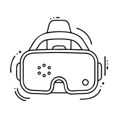 vr headset icon, vr headset vector illustration-simple illustration of vr headset, perfect for vr headset logos and icons