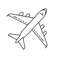 airplane icon, airplane vector illustration-simple illustration of airplane, perfect for airplane logos and icons