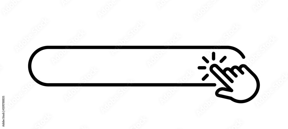 Poster web internet search engine click icon