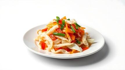 Colorful Stir-fried Vegetables with Bamboo Shoots, Carrots, and Peppers