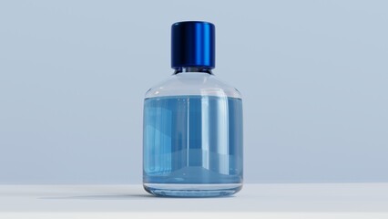 bottle parfume mockup 3d rendering