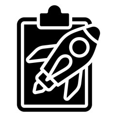 Obraz premium Performance, Hybrid Work Glyph Design Vector Concept