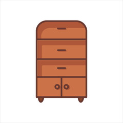 Cupboard Icon - Vector Illustration, House Appliances