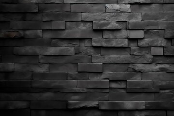 Obraz premium Dark stone wall background with rough texture and modern design style