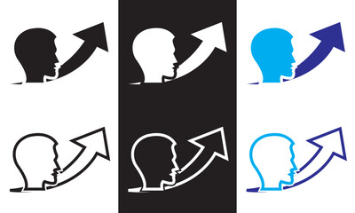 Motivation icon.  Vector illustration. isolated on white and black background. EPS 10