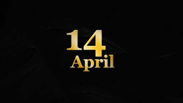 Holiday 14 April, 14 April Letter Logo