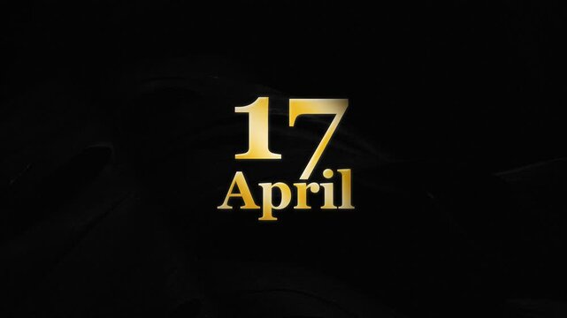 17 April Logo, 17 April Text Effects 