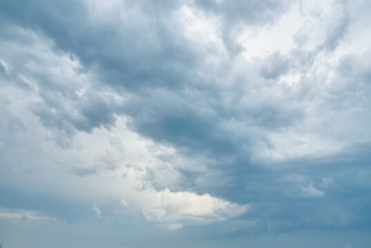 Dramatic dark cloudy sky