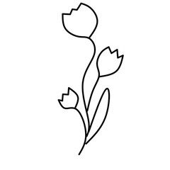 silhouette of a flower