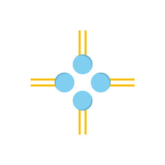 Phospholipid Molecule in Liposome. Micelle Structure. Vector illustration.