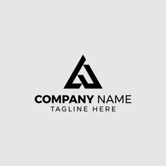 Modern Minimalist Letter A Logo – Abstract Geometric Design