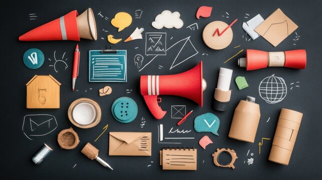 Creative business strategy concept