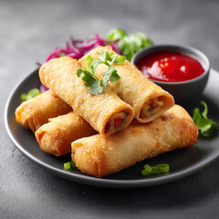 spring rolls: crispy chinese appetizer