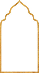Luxury gold glitter islamic frame	
