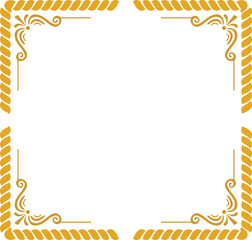 Golden Rope Frame Border