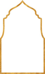 Luxury gold glitter islamic frame	