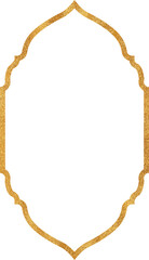 Luxury gold glitter islamic frame	