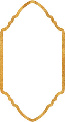 Luxury gold glitter islamic frame	