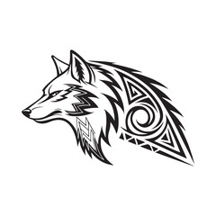 Cute cartoon vector illustration of a red fox head with forest wildlife style