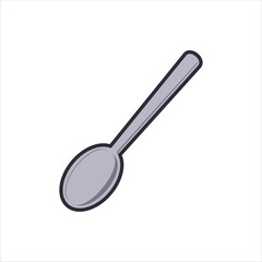 Spoon Icon - Kitchen Utensil Vector Illustration