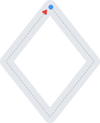 Obraz premium Tracing Shapes Line Worksheet Activity