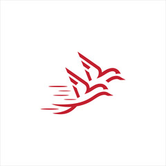 Flying bird vector illustration