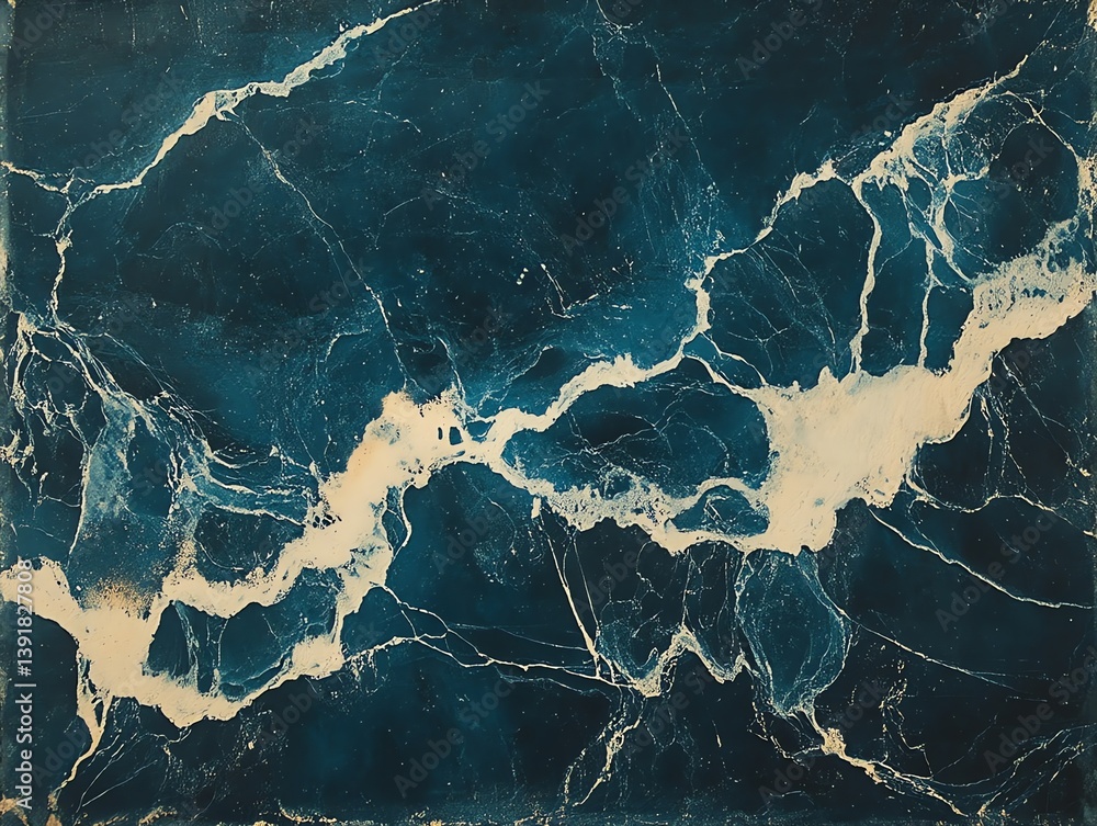 Poster stunning teal and gold abstract marble texture with flowing patterns perfect for design projects or 