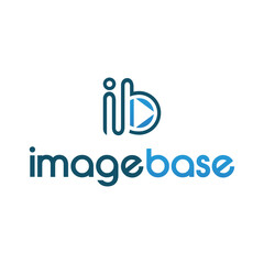 full color gradient letter initial logo with white background