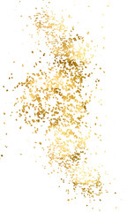 Gold splash sparkle splatter border golden luxury abstract foil gold. Gold confetti, spray,stroke on transparent background.Abstract png design element. Premium design,wedding,vip cover template.