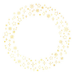 ラメグリッター_フレーム_星_輪