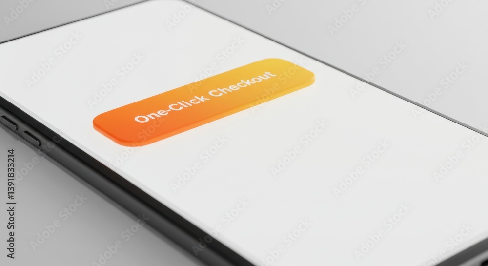 Poster streamlined online shopping experience: one-click checkout on mobile device