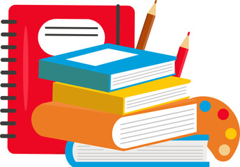 Book School Supplies Corner