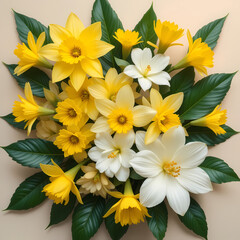 Obraz premium bouquet of yellow flowers