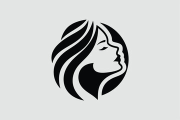 Floral and Line Art Woman Logo Bundle.