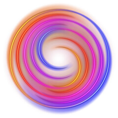 Rainbow Neon Circle