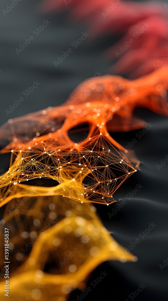 Poster visualization of llm scalability with dynamic machine learning nodes expanding across a data network