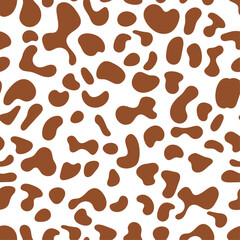 Brown Leopard skin print pattern animal seamless for printing, cutting, home decorate and more.