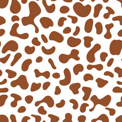 Brown Leopard skin print pattern animal seamless for printing, cutting, home decorate and more.