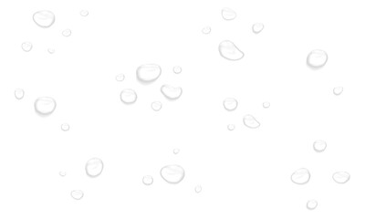 Realistic water drops. PNG drops, condensation on the window, transparent water drop. Abstract...