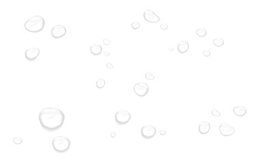 Realistic water drops. PNG drops, condensation on the window, transparent water drop. Abstract...