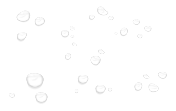 Realistic water drops. PNG drops, condensation on the window, transparent water drop. Abstract water drops, bubbles on transparent background, digital liquid design, Stock royalty free.