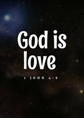 Bible Verses about April Month "  God is Love  1 John 4:8 "
