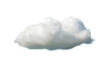 Fototapeta premium Isolated Puffy Cumulus Cloud on White Background