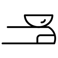 Care Clean Contact Line Icon