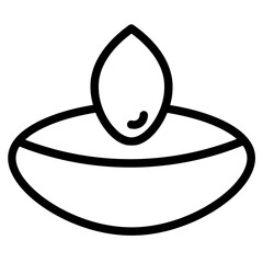 Care Clean Contact Line Icon