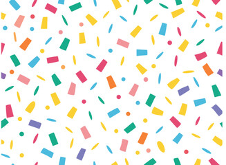 seamless confetti pattern, decoration, colorful, birthday, design, vector, color, holiday, celebration, heart, texture