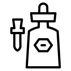 Drops Eye Medical Line Icon