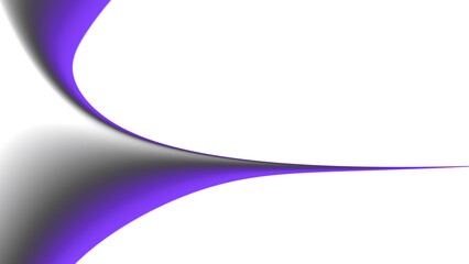 Blurred transparent gradient background. Elegant purple wavy line on Transparent png overlay background